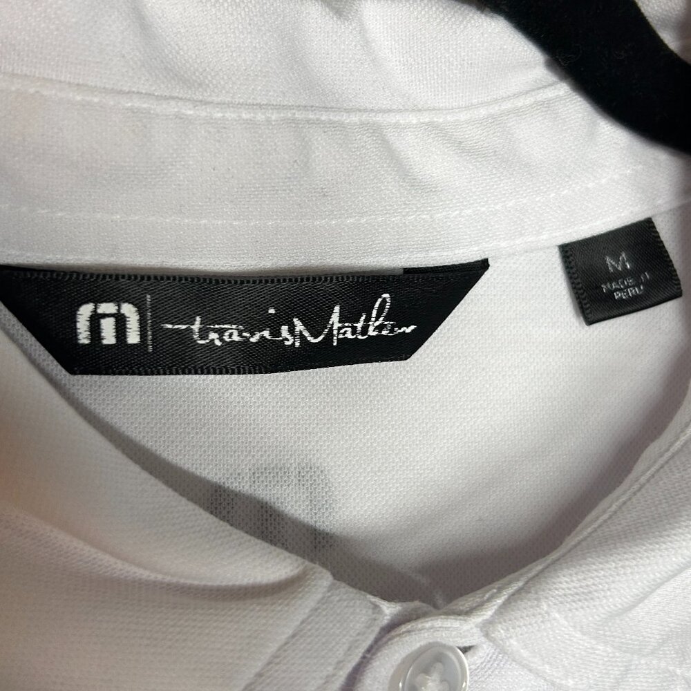 Travis Mathew Polo Shirt‎ Men's Medium Over the Fence Chest Stripe Golf Polo - Picture 7 of 14